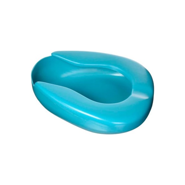 DMI Bedpan for Bariatric Adults with No Spill or Splash Design, Blue
